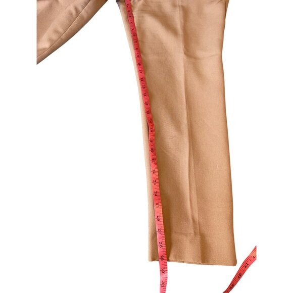 Talbots Hampshire Womens Dress Pants Size 12 Tan Career Corpcore Academia - Picture 10 of 13
